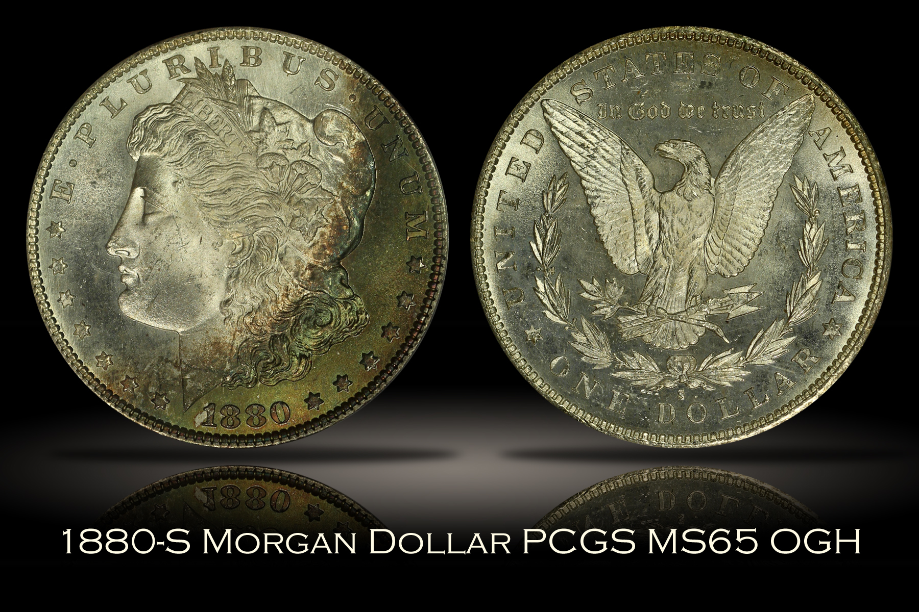 1880-S Morgan Dollar PCGS MS65 OGH