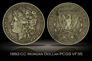 1882-CC Morgan Dollar PCGS VF35