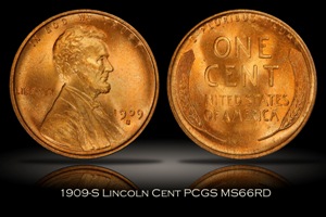 1909-S Lincoln Cent PCGS MS66RD