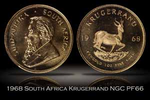 1968 South Africa Gold Krugerrand NGC PF66