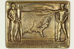 1930 Eastern Air Transport, Inc. Commemorative Bronze Medal 101mm x 76mm