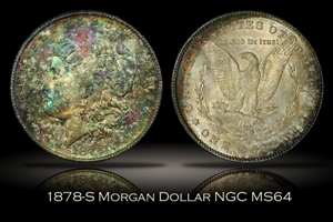 1878-S Morgan Dollar NGC MS64