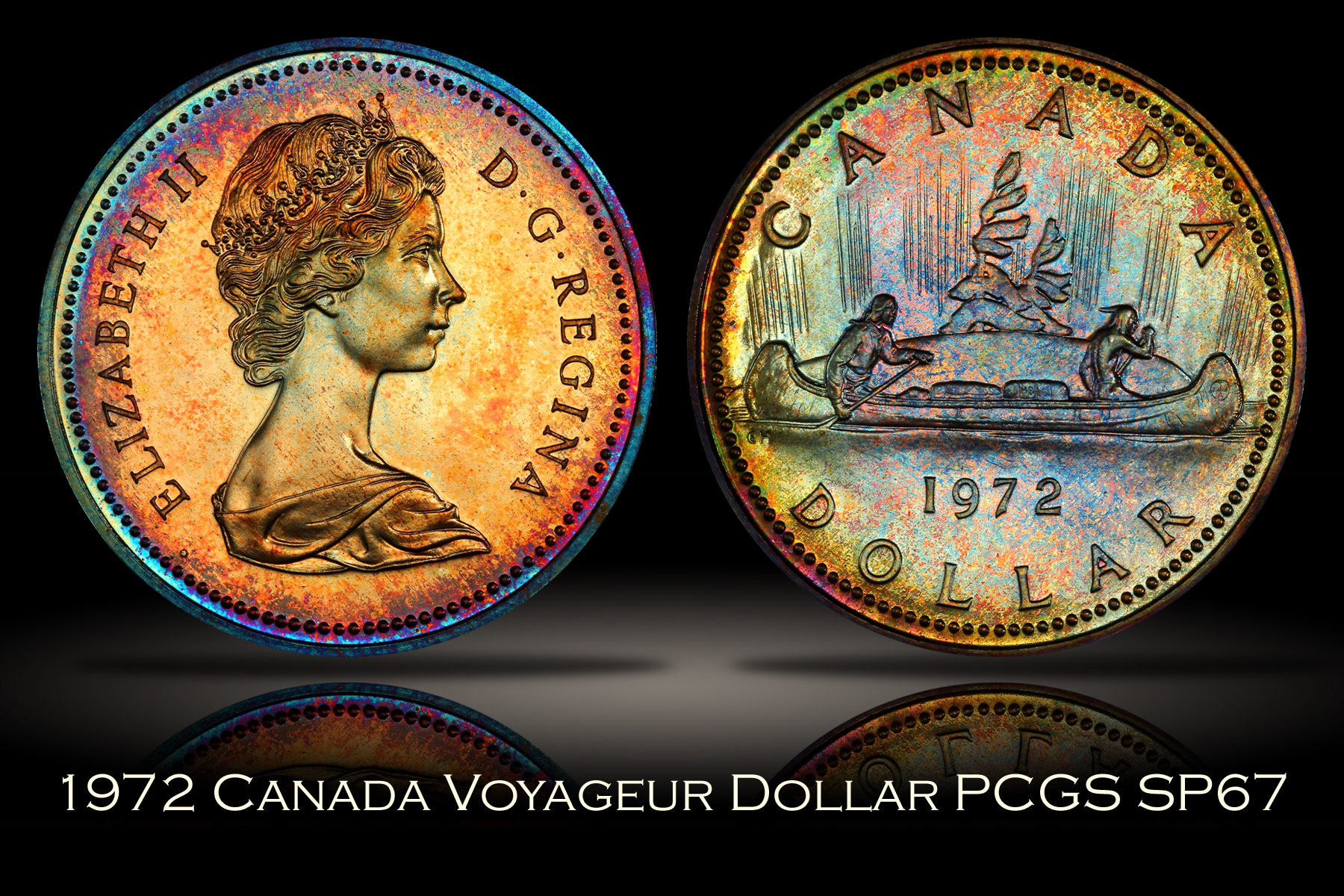 1972 Canada Voyageur Silver Dollar PCGS SP67