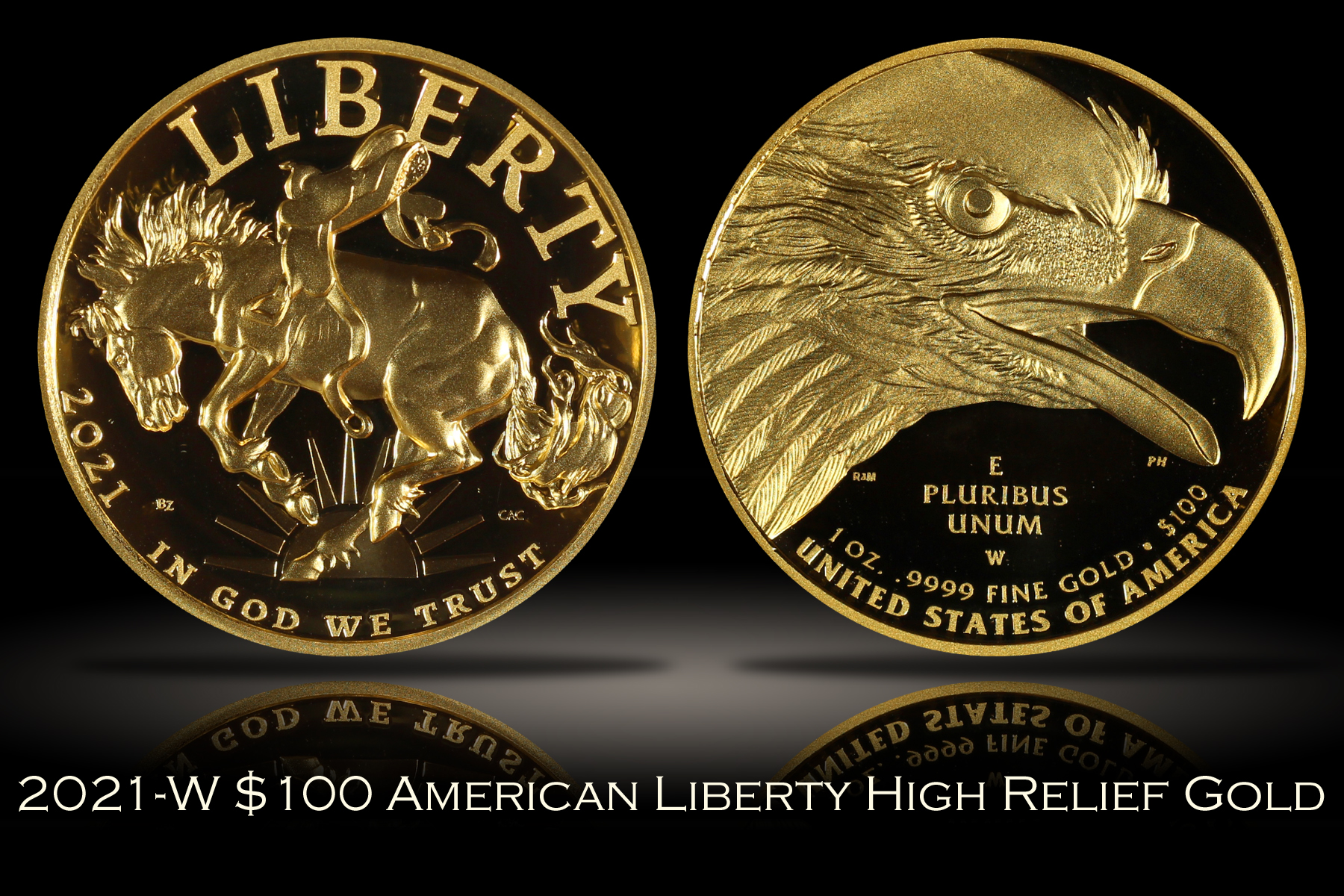 2021-W $100 American Liberty High Relief Gold