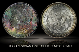 1888 Morgan Dollar NGC MS63 VAM-11A