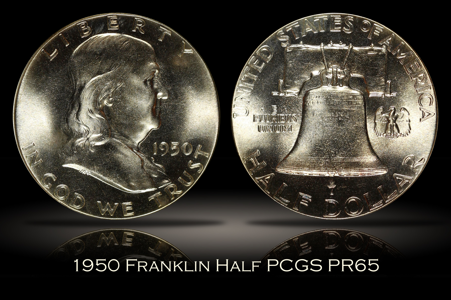 1950 Proof Franklin Half PCGS PR65 OGH