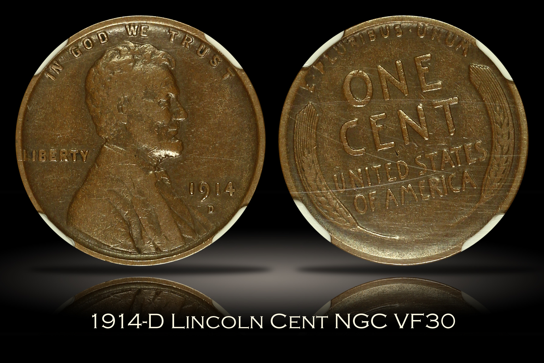 1914-D Lincoln Cent NGC VF30