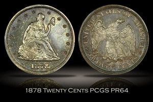 1878 Proof Twenty Cents PCGS PR64