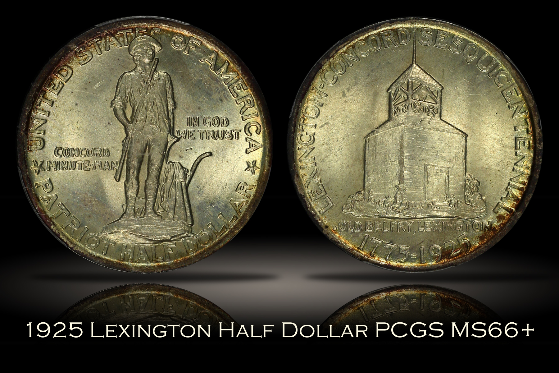 1925 Lexington Half PCGS MS66+