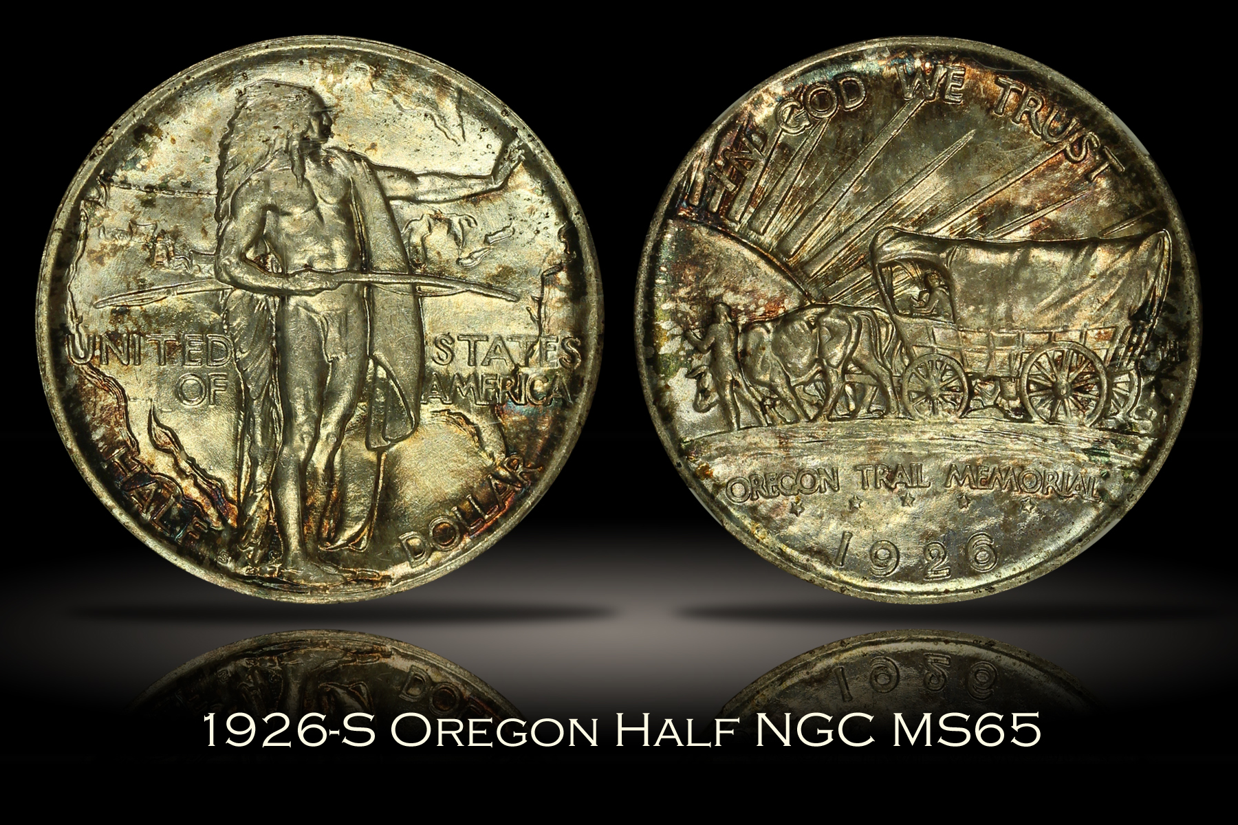 1926-S Oregon Trail Memorial Half NGC MS65