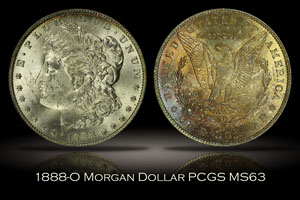 1888-O Morgan Dollar PCGS MS63