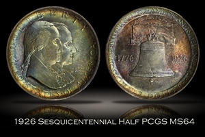 1926 Sesquicentennial Half Dollar PCGS MS64