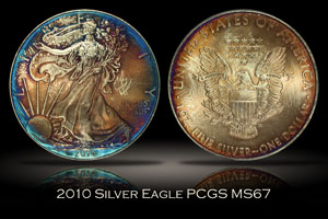 2010 Silver Eagle PCGS MS67
