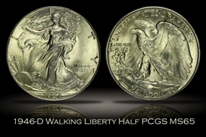 1946-D Walking Liberty Half PCGS MS65