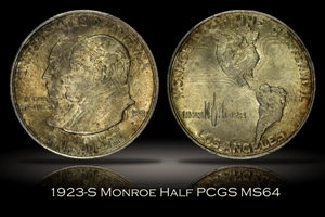 1923-S Monroe Doctrine Half PCGS MS64