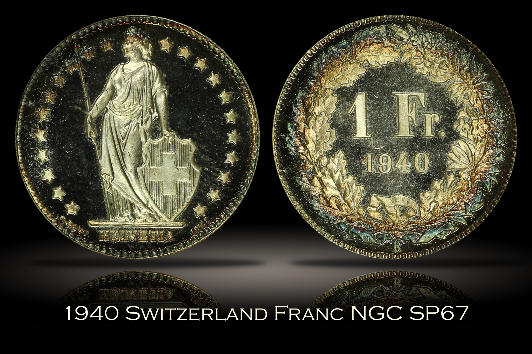 1940 Switzerland Franc NGC SP67