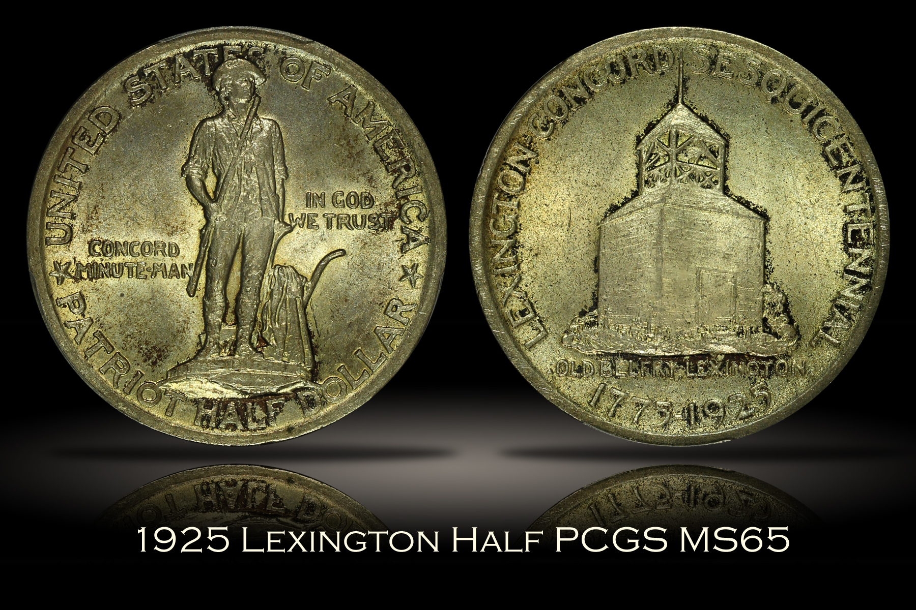1925 Lexington Half PCGS MS65
