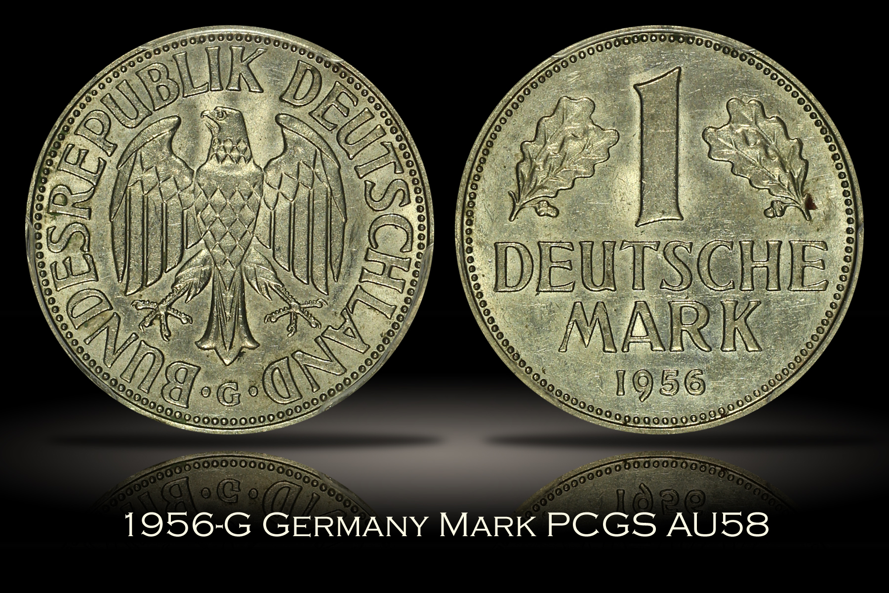 1956-G Germany Mark PCGS AU58