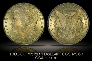 1883-CC Morgan Dollar PCGS MS63 GSA Hoard