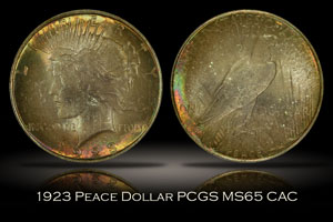 1923 Peace Dollar PCGS MS65 CAC