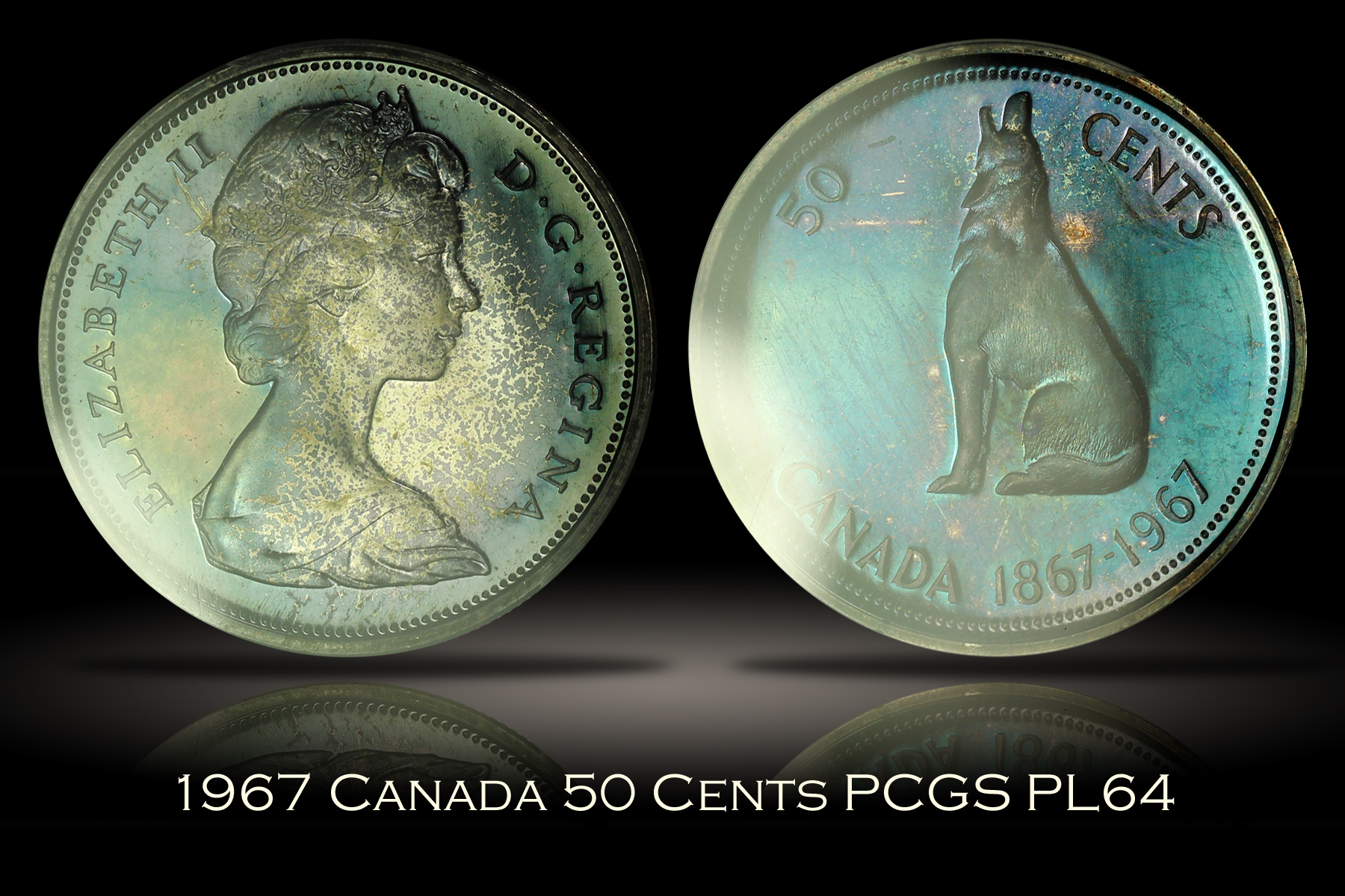 1967 Canada 50 Cents PCGS PL64