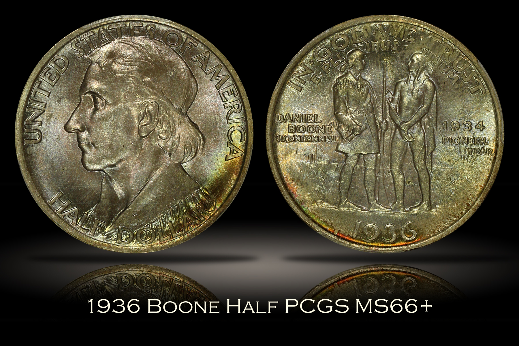 1936 Boone Half PCGS MS66+