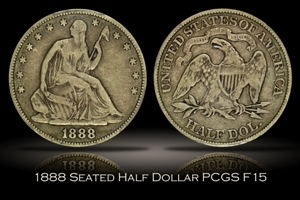 1888 Seated Liberty Half Dollar PCGS F15