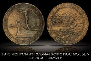 1915 Montana at Panama-Pacific Expo HK-409 NGC MS65BN