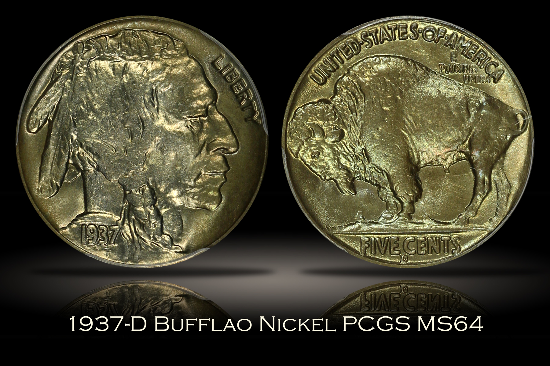 1937-D Buffalo Nickel PCGS MS64