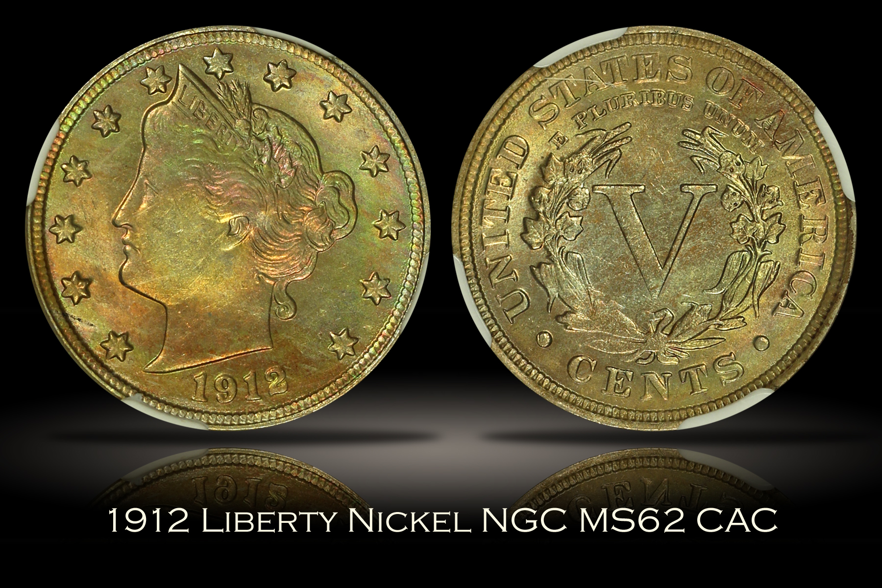 1912 Liberty Nickel NGC MS62 CAC