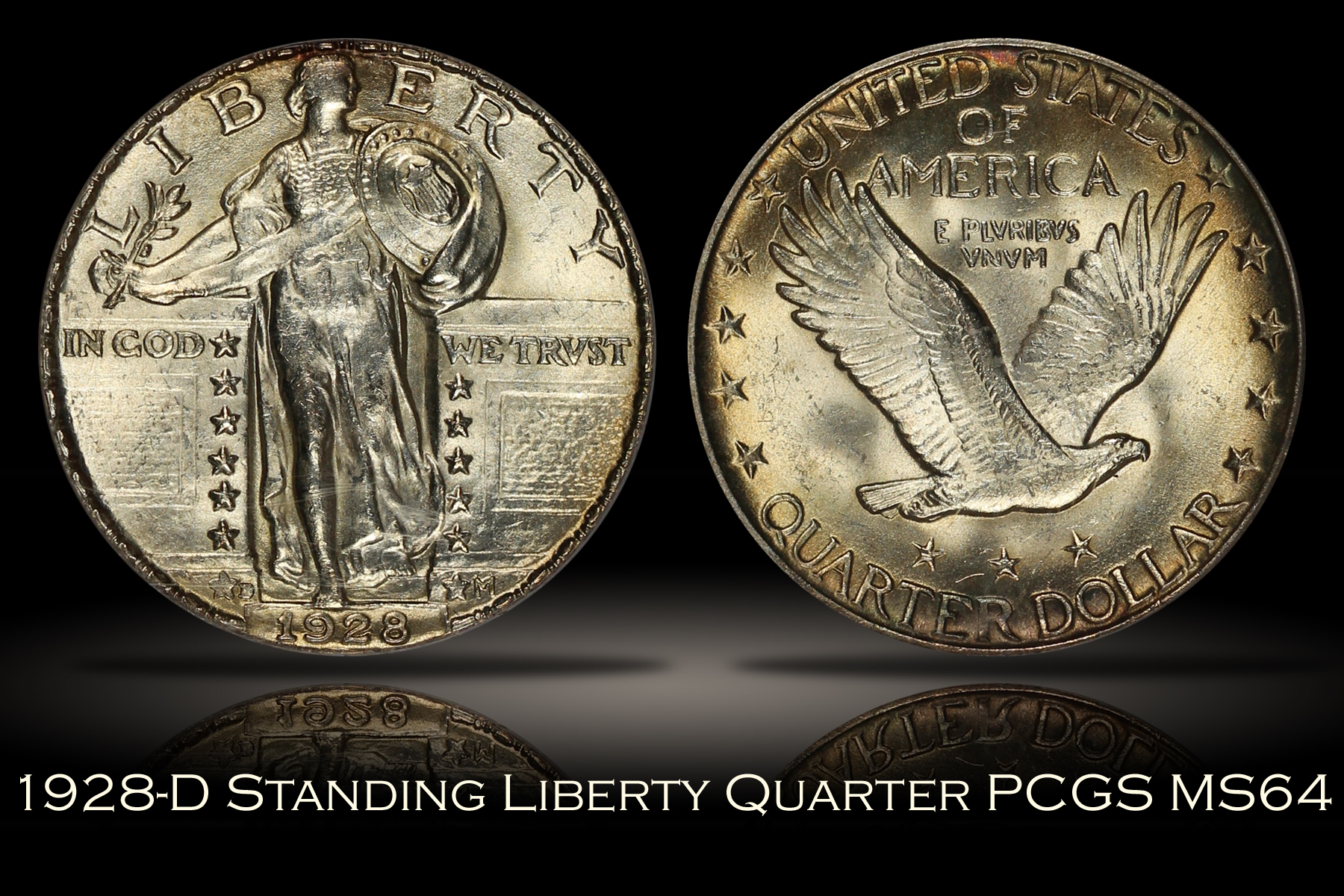 1928-D Standing Liberty Quarter PCGS MS64