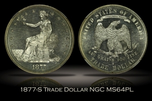 1877-S Trade Dollar NGC MS64PL
