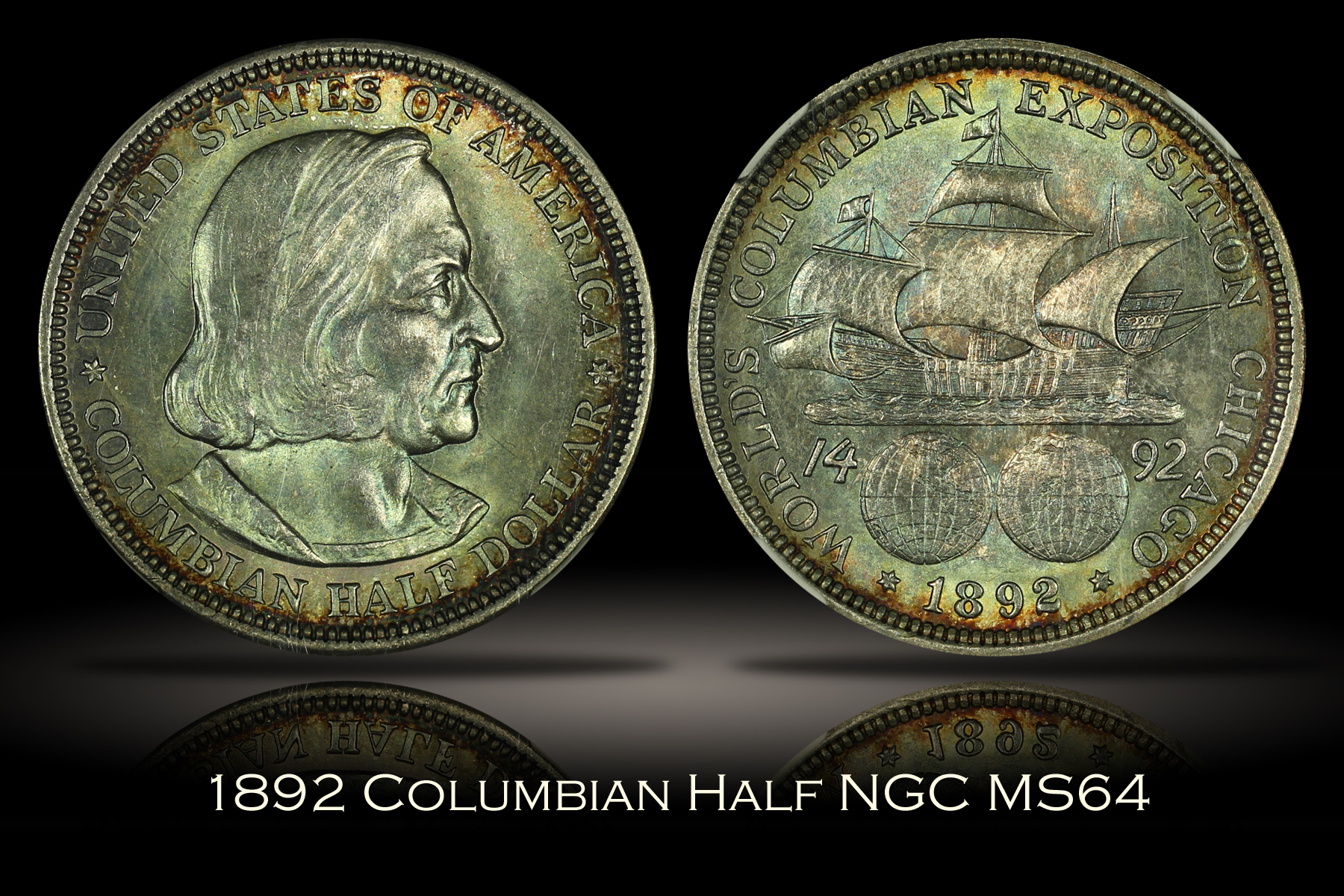 1892 Columbian Half NGC MS64