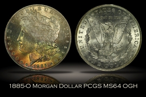 1885-O Morgan Dollar PCGS MS64 OGH