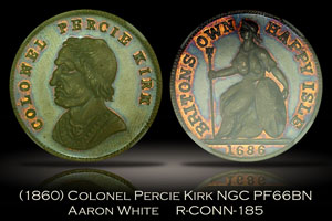 1860 Colonel Percie Kirk R-Conn-185 Aaron White NGC PF66BN