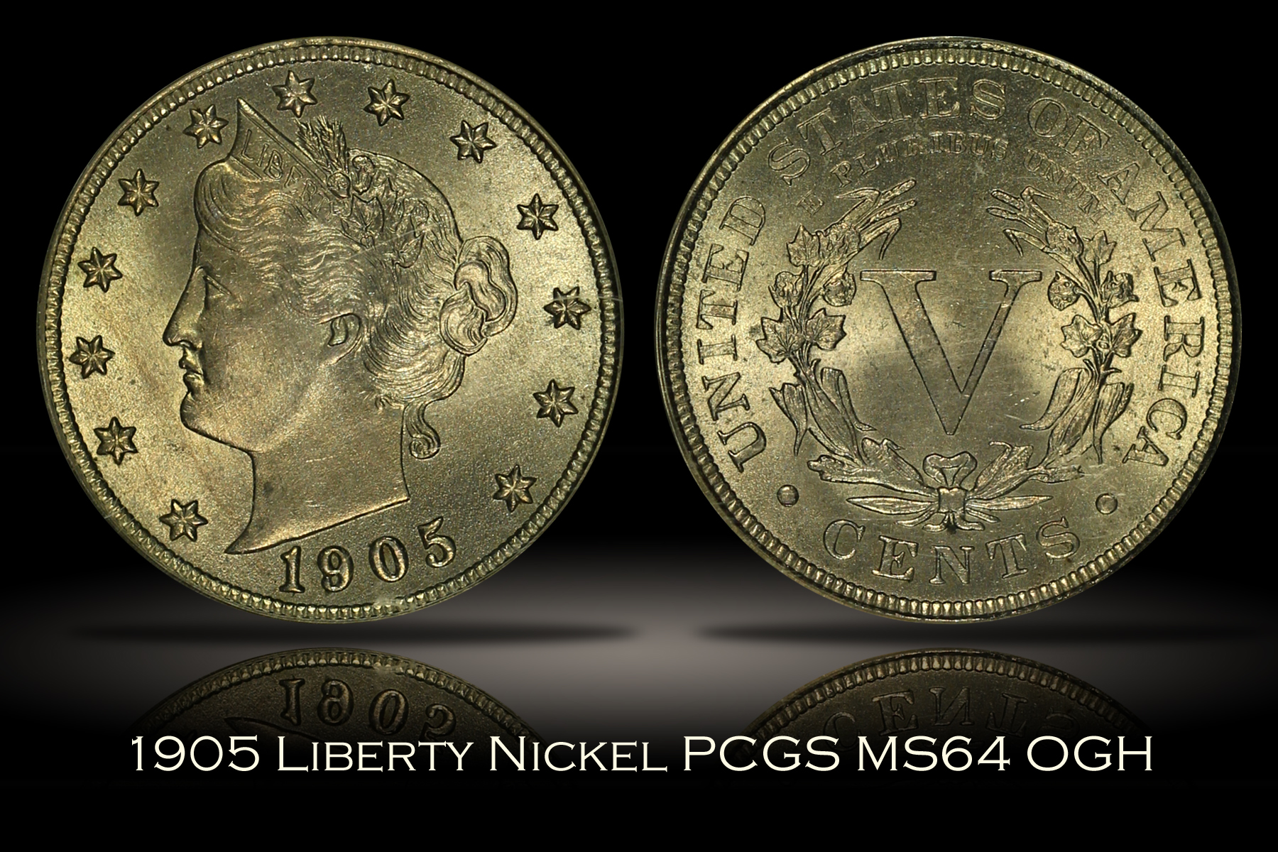 1905 Liberty Nickel PCGS MS64 OGH