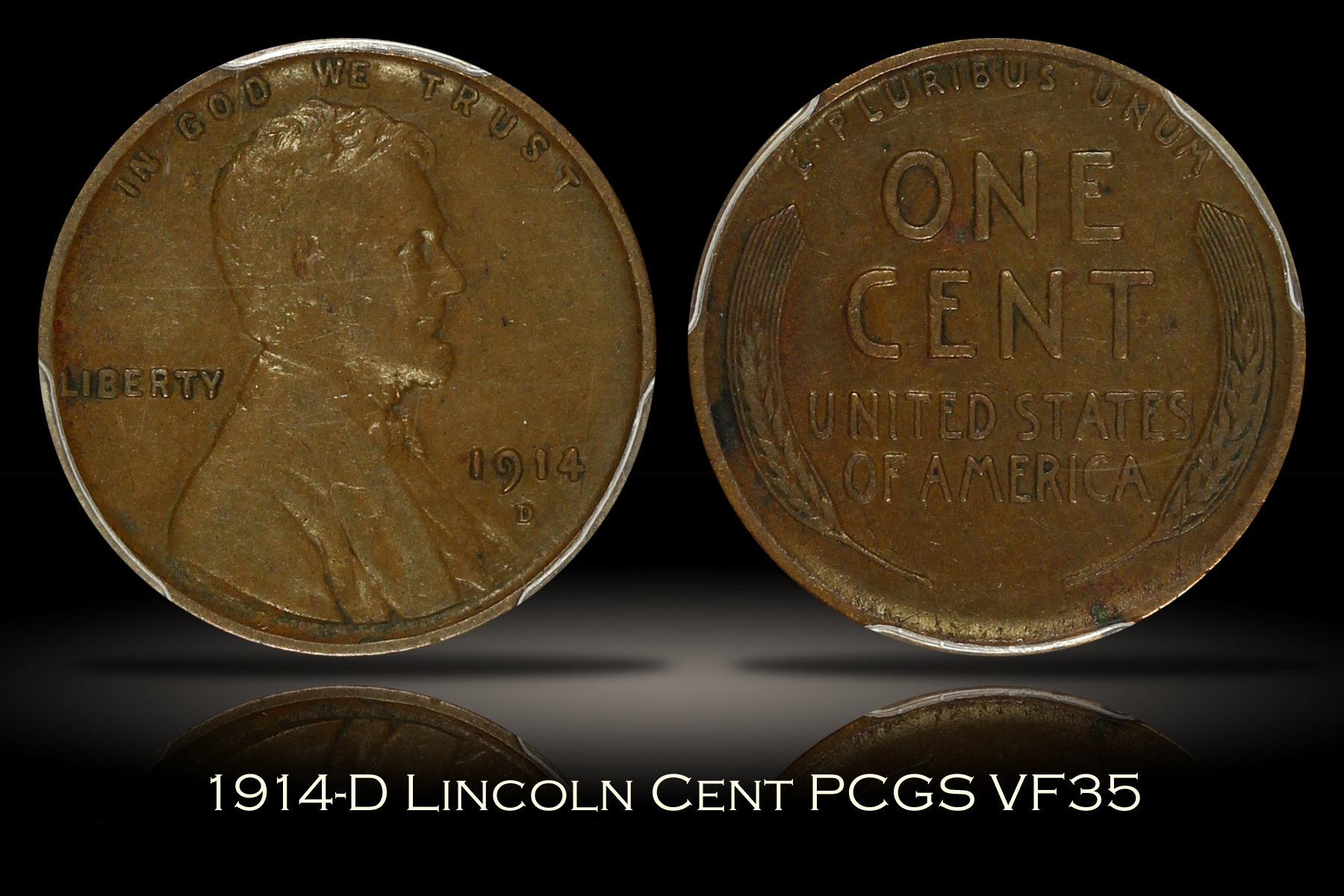 1914-D Lincoln Cent PCGS VF35