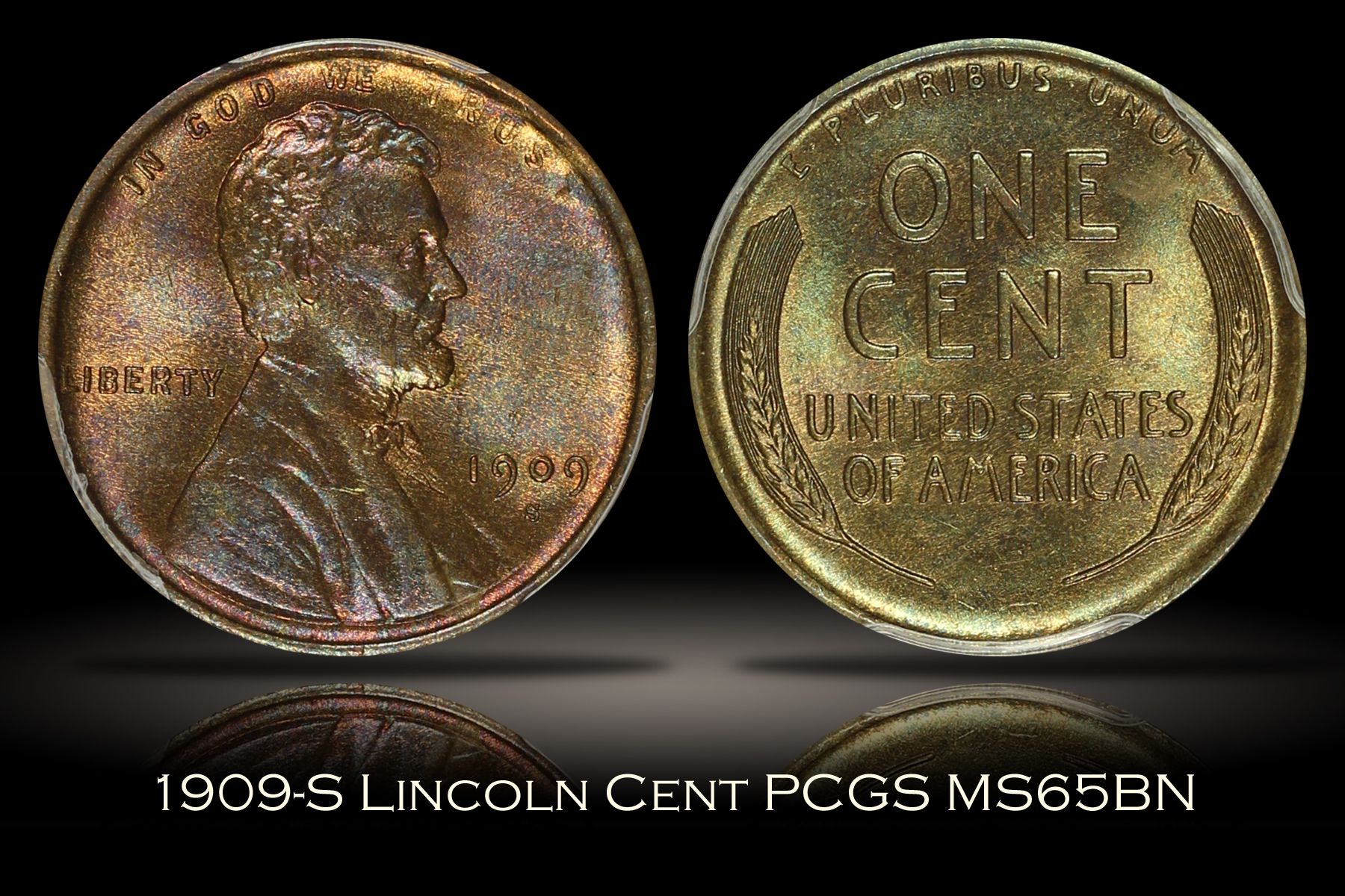 1909-S Lincoln Cent PCGS MS65BN