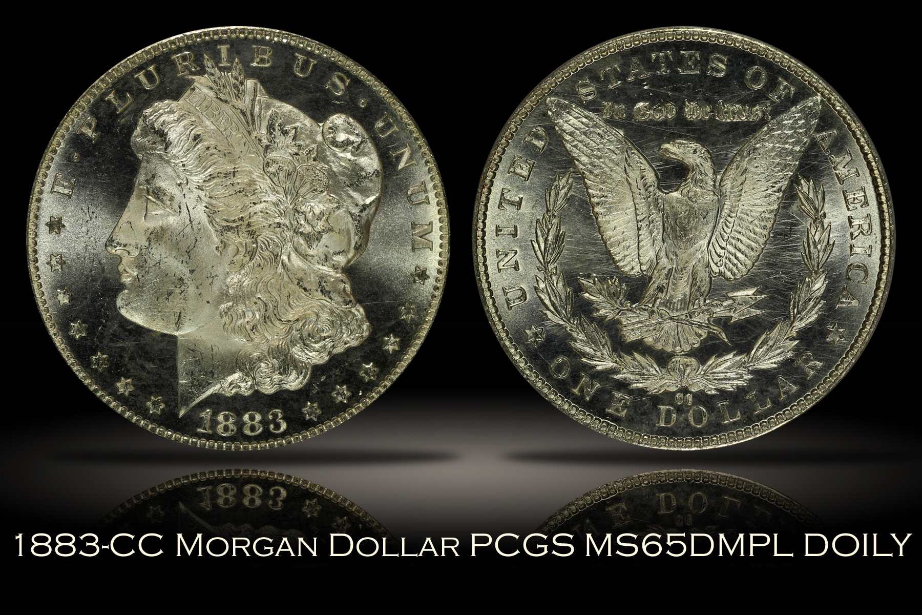 1883-CC Morgan Dollar PCGS MS65DMPL DOILY