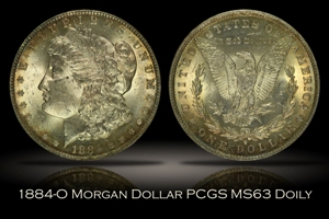 1884-O Morgan Dollar PCGS MS63 DOILY