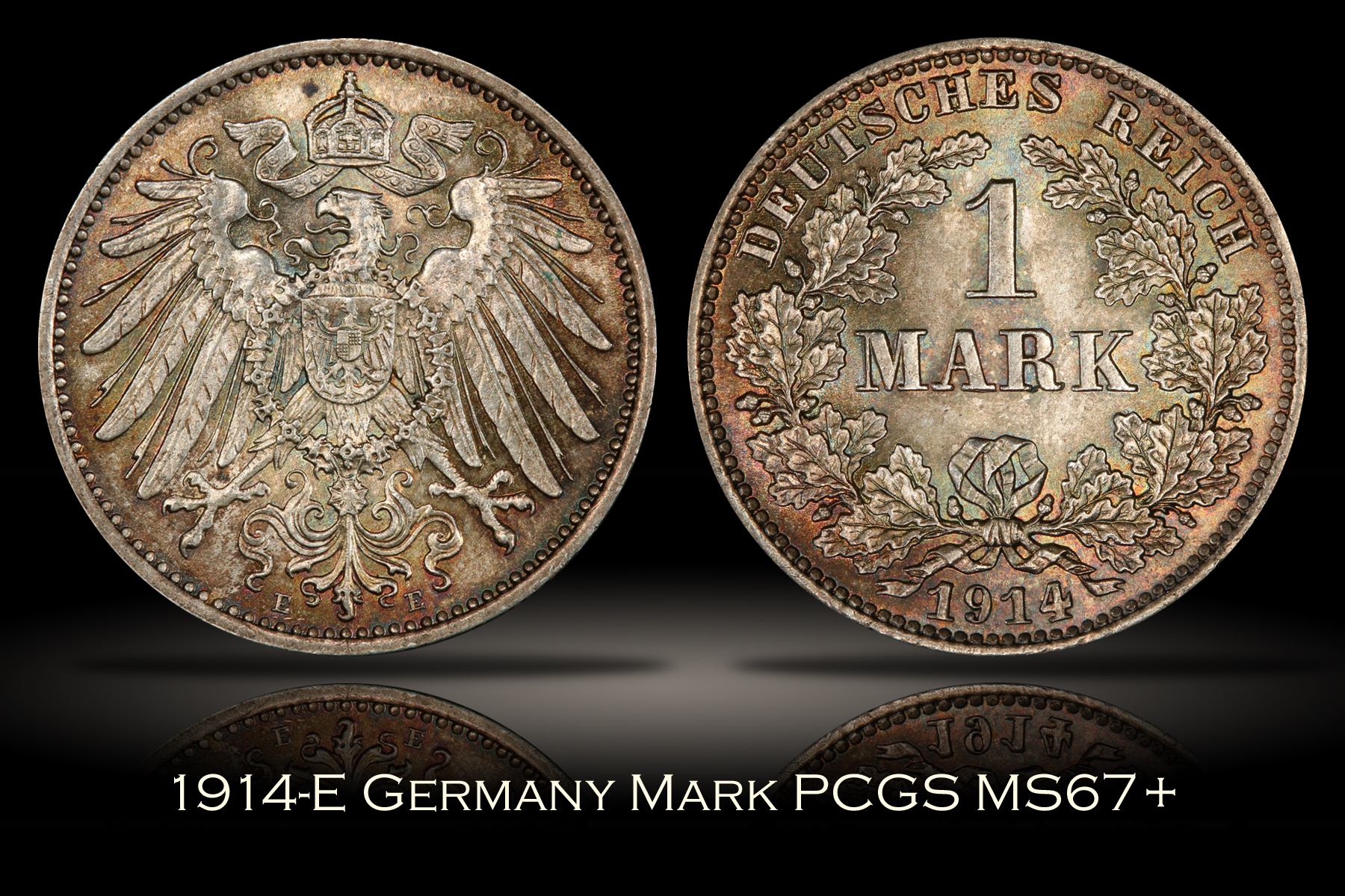 1914-E Germany Mark PCGS MS67+