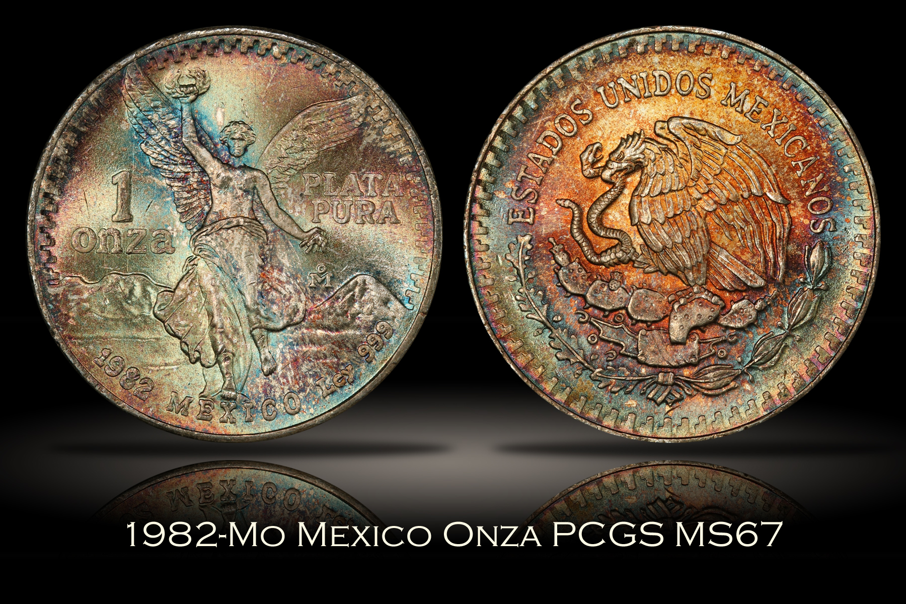 1982-Mo Mexico Onza PCGS MS67