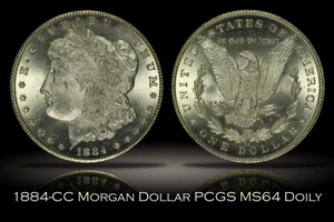 1884-CC Morgan Dollar PCGS MS64 DOILY