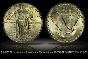 1930 Standing Liberty Quarter PCGS MS65FH CAC
