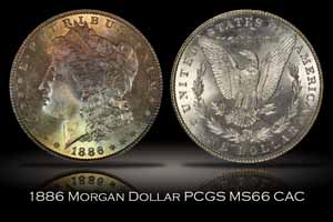 1886 Morgan Dollar PCGS MS66 OGH CAC