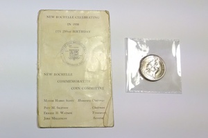 1938 New Rochelle Half Dollar w/ Original Tab Holder